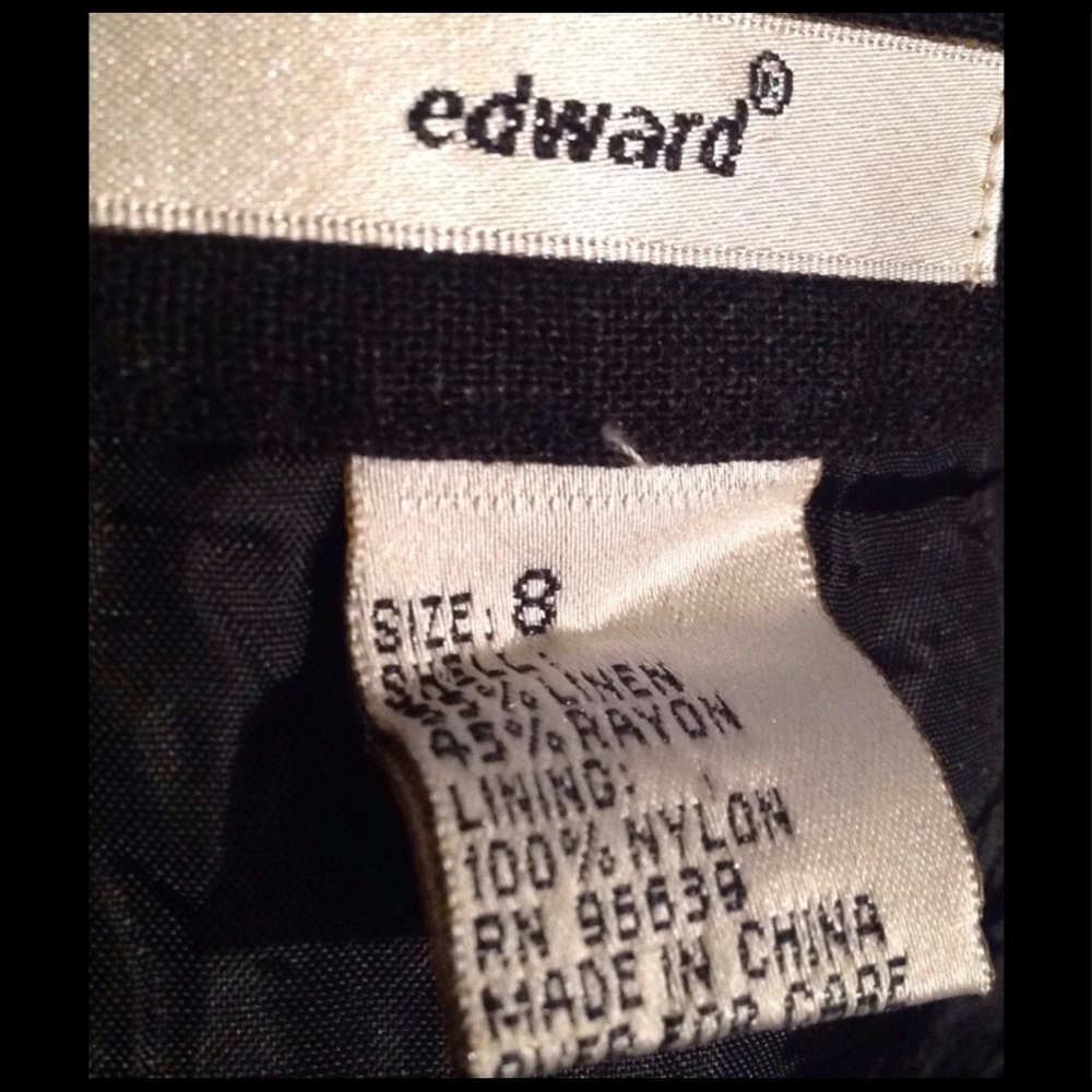Nordstrom Women's Linen / Rayon SKIRT Sz 8 flare - Picture 5 of 5